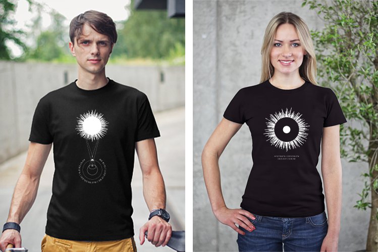 Mens and Womens OMSI Eclipse T-shirts