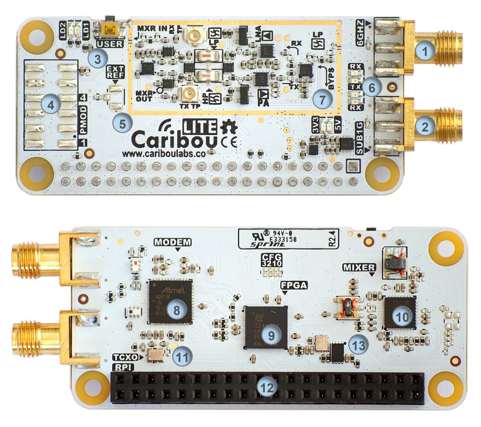 CaribouLite RPi HAT