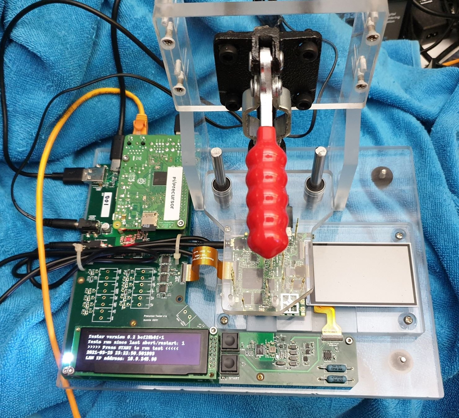 Precursor test jig