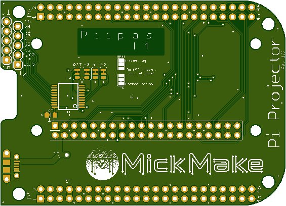 PiProjector PCB revision 1.3 (top)