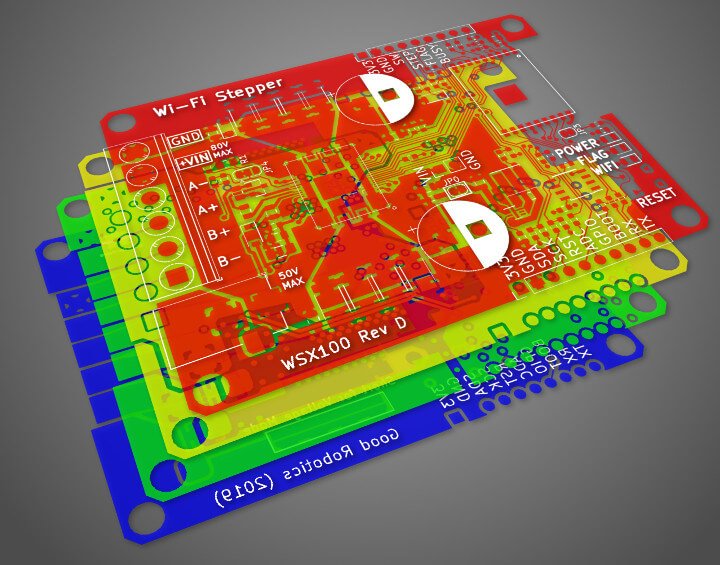 Wi-Fi Stepper PCB Layers