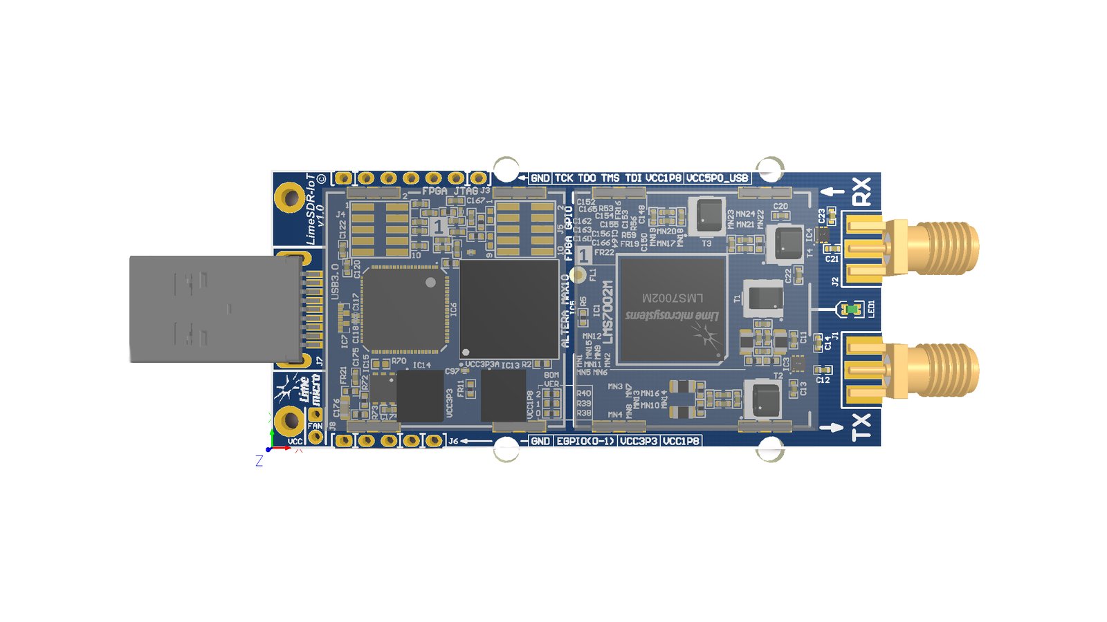 LimeSDR Mini Render