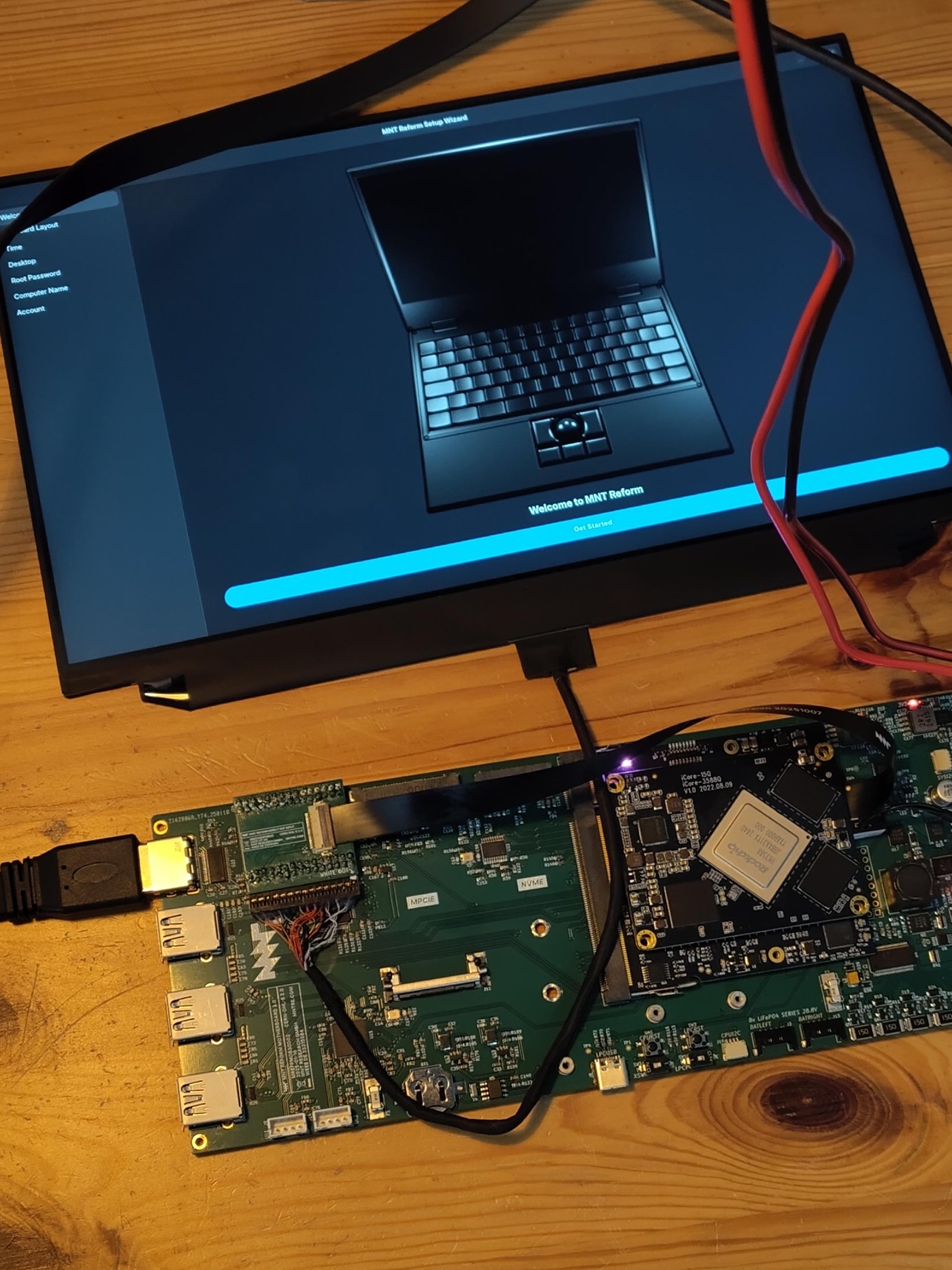 Direct eDP output from RK3588 to the display panel