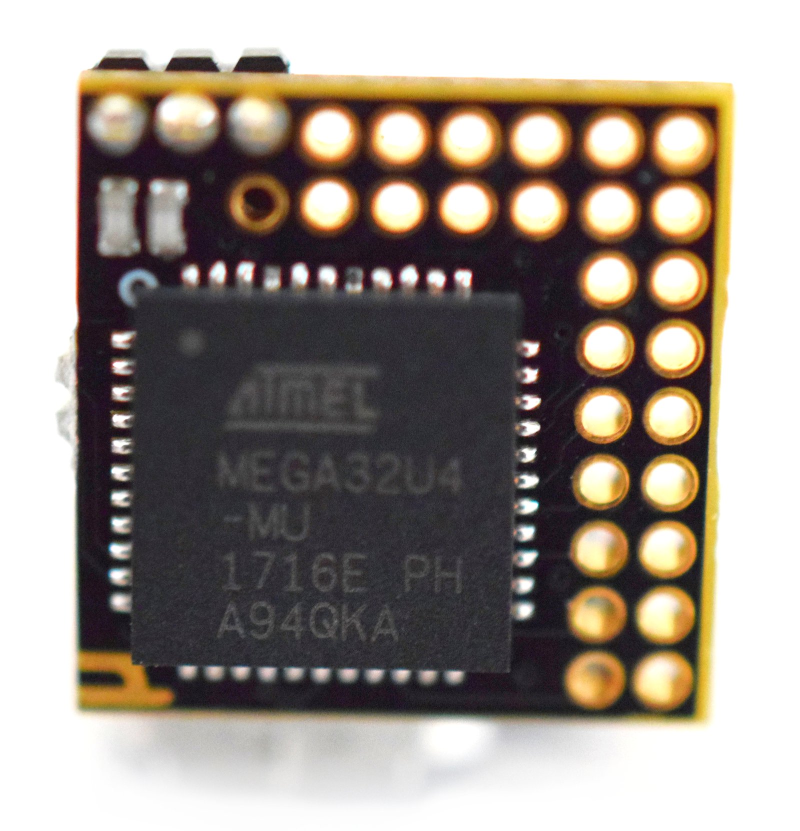 µduino uses the powerful and versatile ATMEGA32U4 microcontroller.