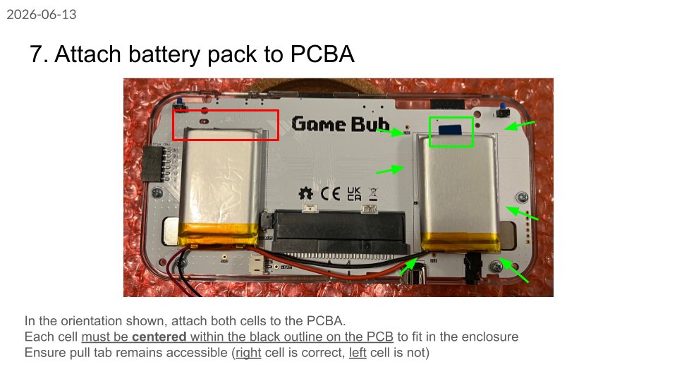 A page from the initial assembly guide