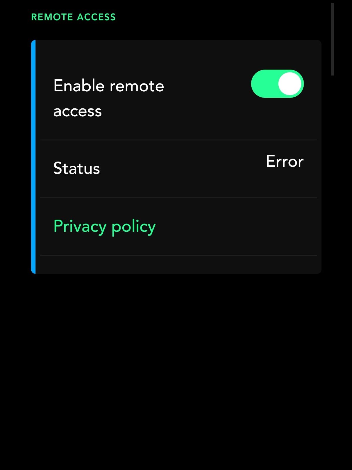 Remote Access Options