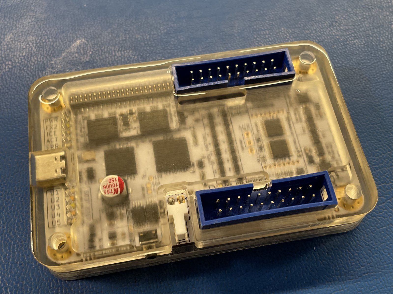 Aluminium Case Rev3 - Later 3d Print Prototype - Checking internal fit, using IPA to make the case more transparent