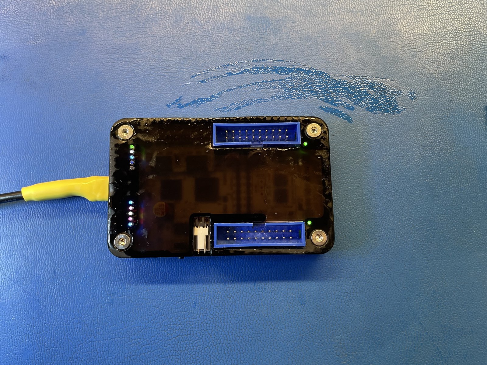 Aluminium Case Rev3 - Black Resin 3D Print Prototype - Testing light pipes