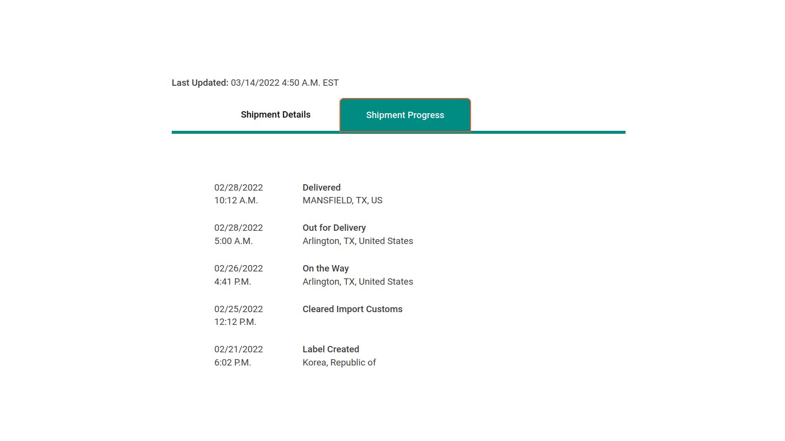 Precursor tracking info