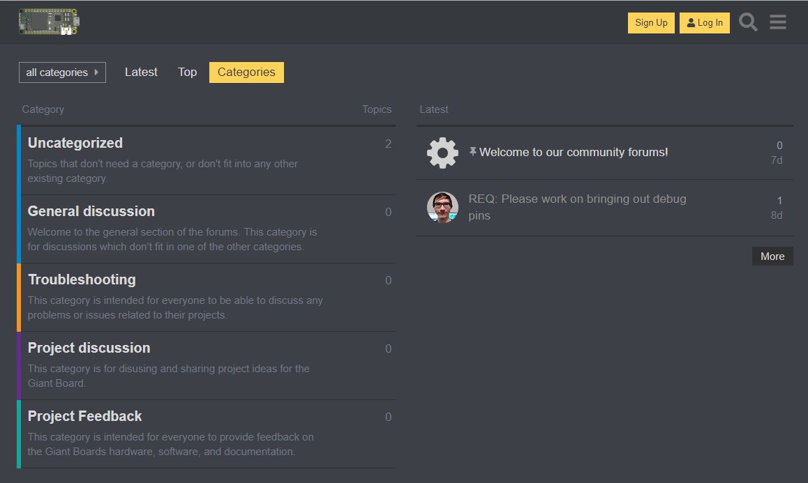 Giant Board Forums