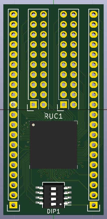Retro-UC BreakoutBoard render