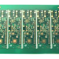 A panel of x5 development boards ready for assembly