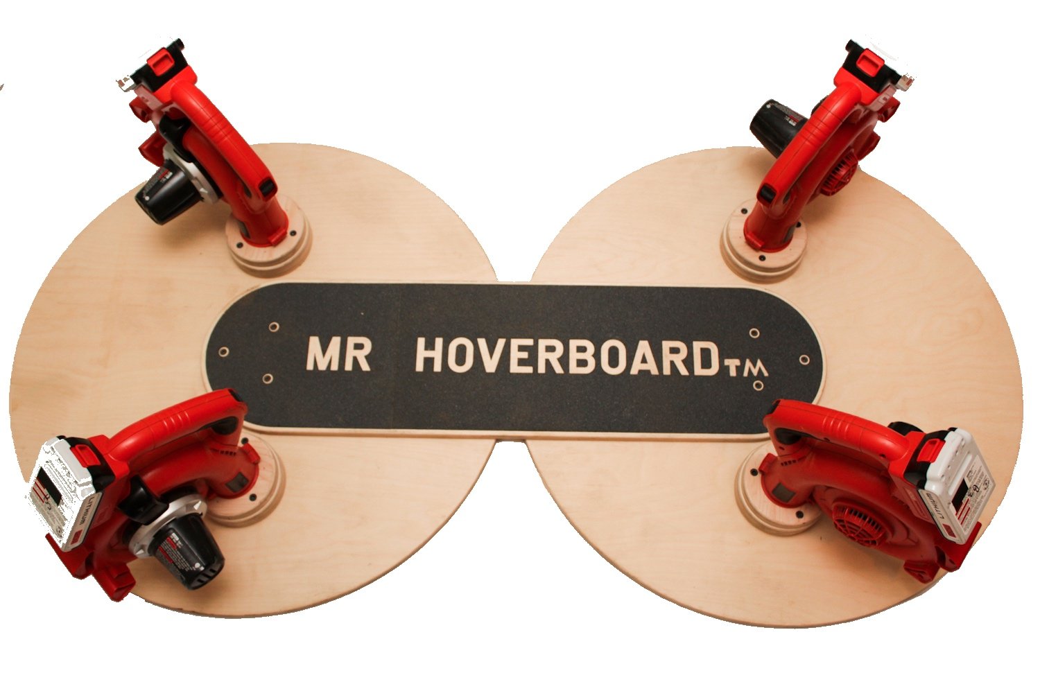 Mr. Hoverboard Overhead with Blowers