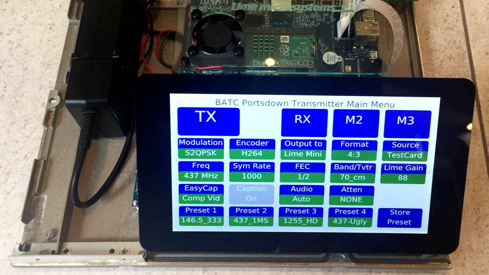 Portsdown 2019 TV Transmitter with LimeNET Micro