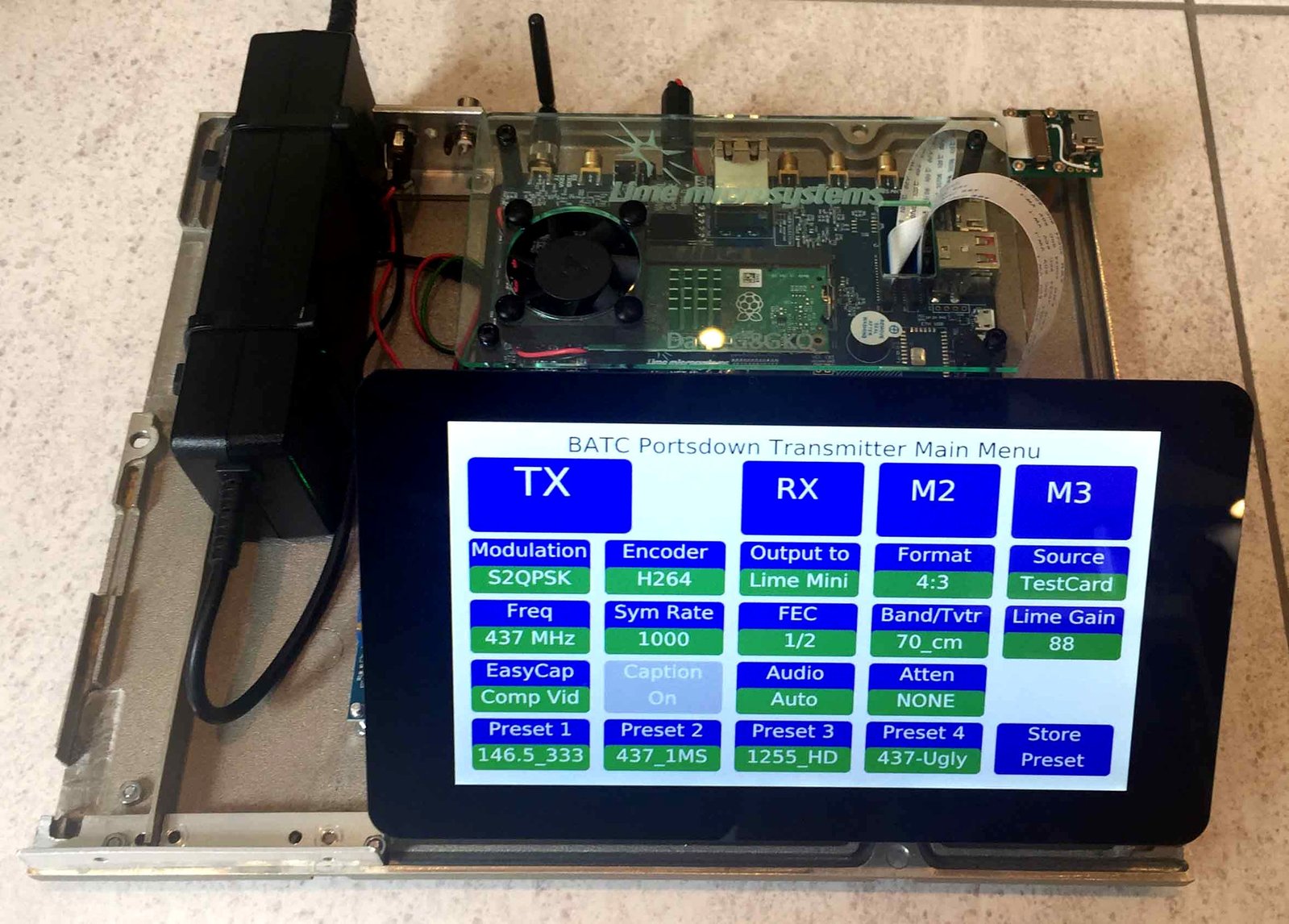 Portsdown 2019 TV Transmitter with LimeNET Micro
