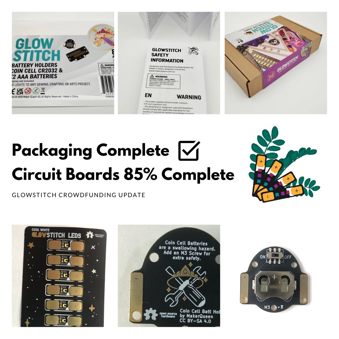 GlowStitch LEDs packaging