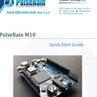 The front page of the PulseRain M10 Quick Start Guide.