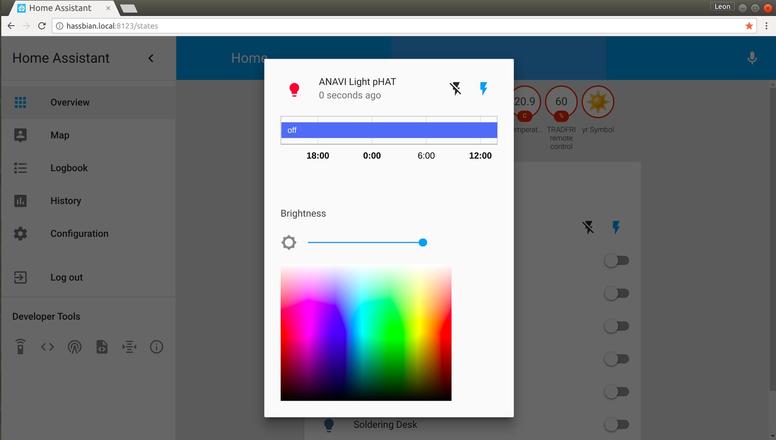 home assistant UI