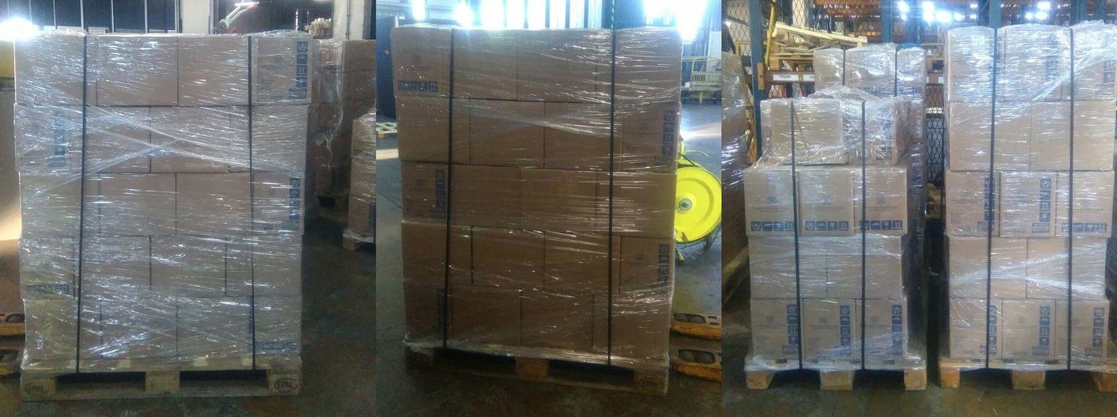 Pallets of EEZ H24005 power supply units