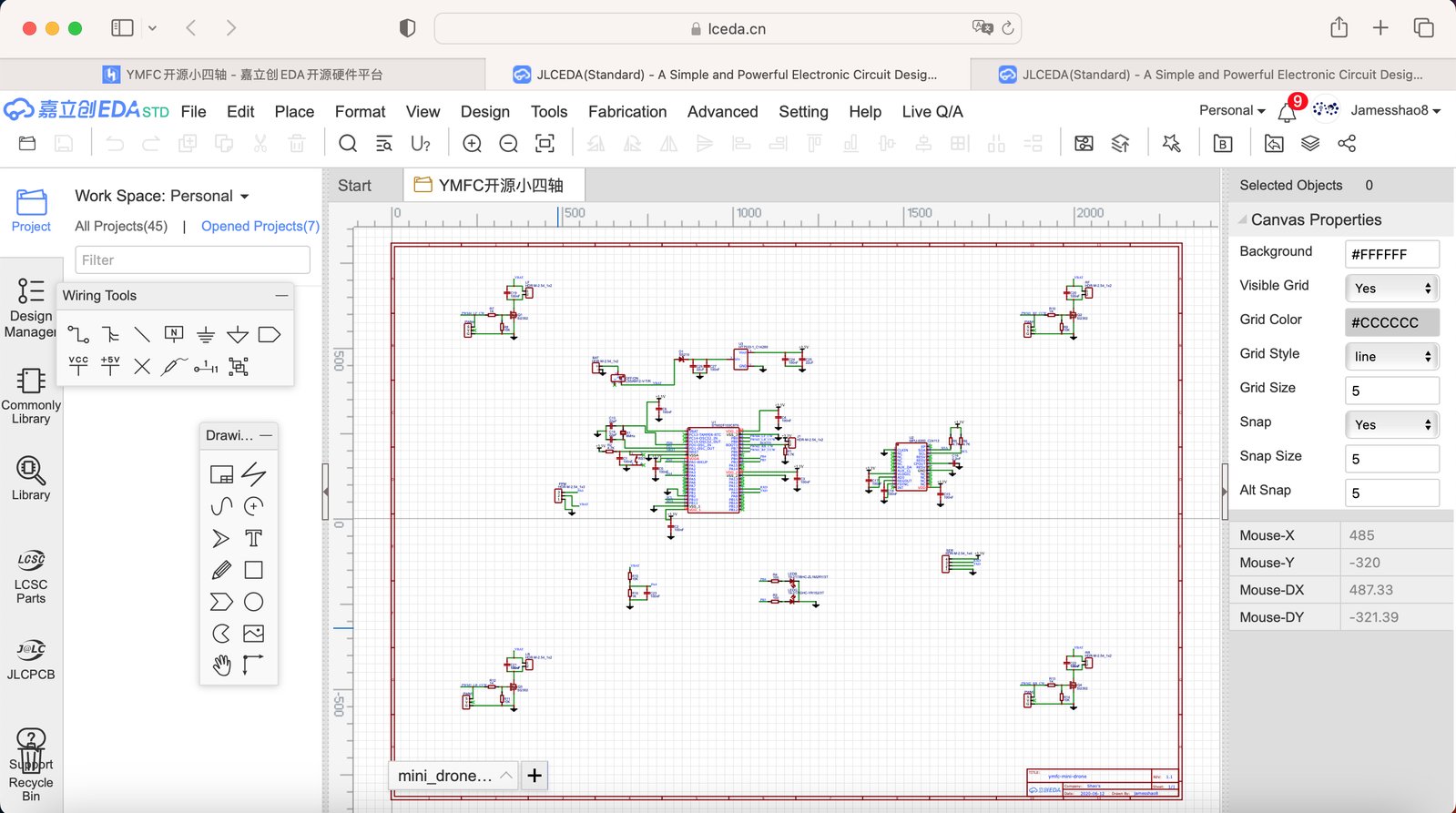 YMFC Drome schematic