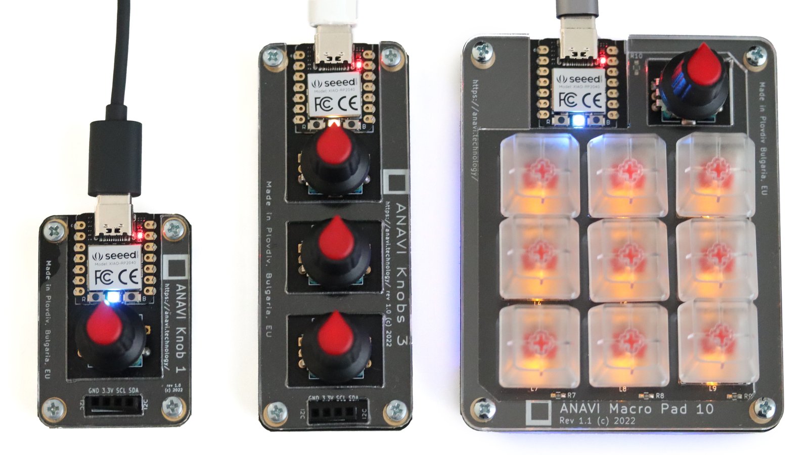 ANAVI Macro Pad 10 & Knobs