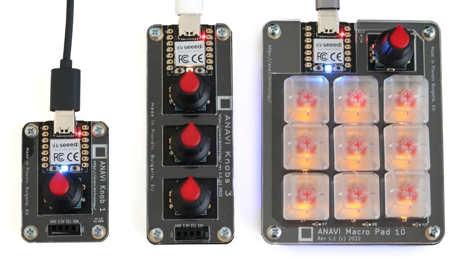 ANAVI Macro Pad 10 & Knobs