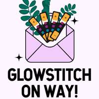 Purple and White Cute Illustrative Lined Email Logo