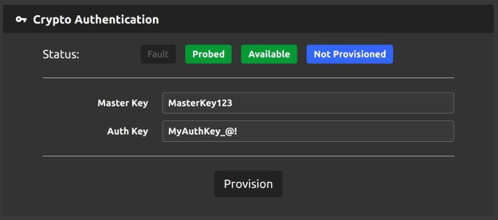 Provisioning with the Web Interface