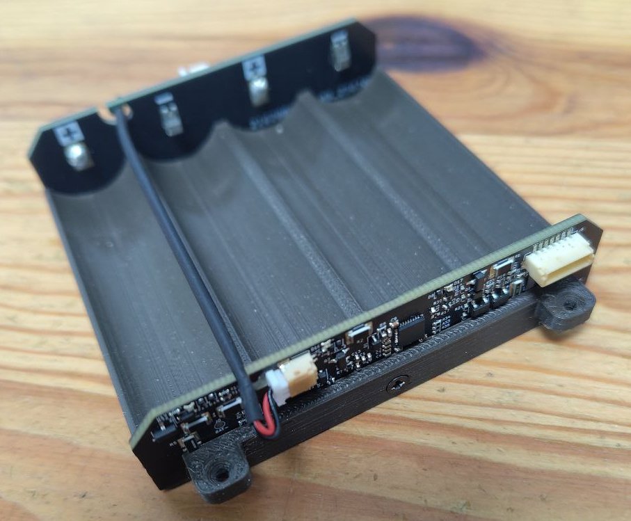 new battery holder mounted on the PCB