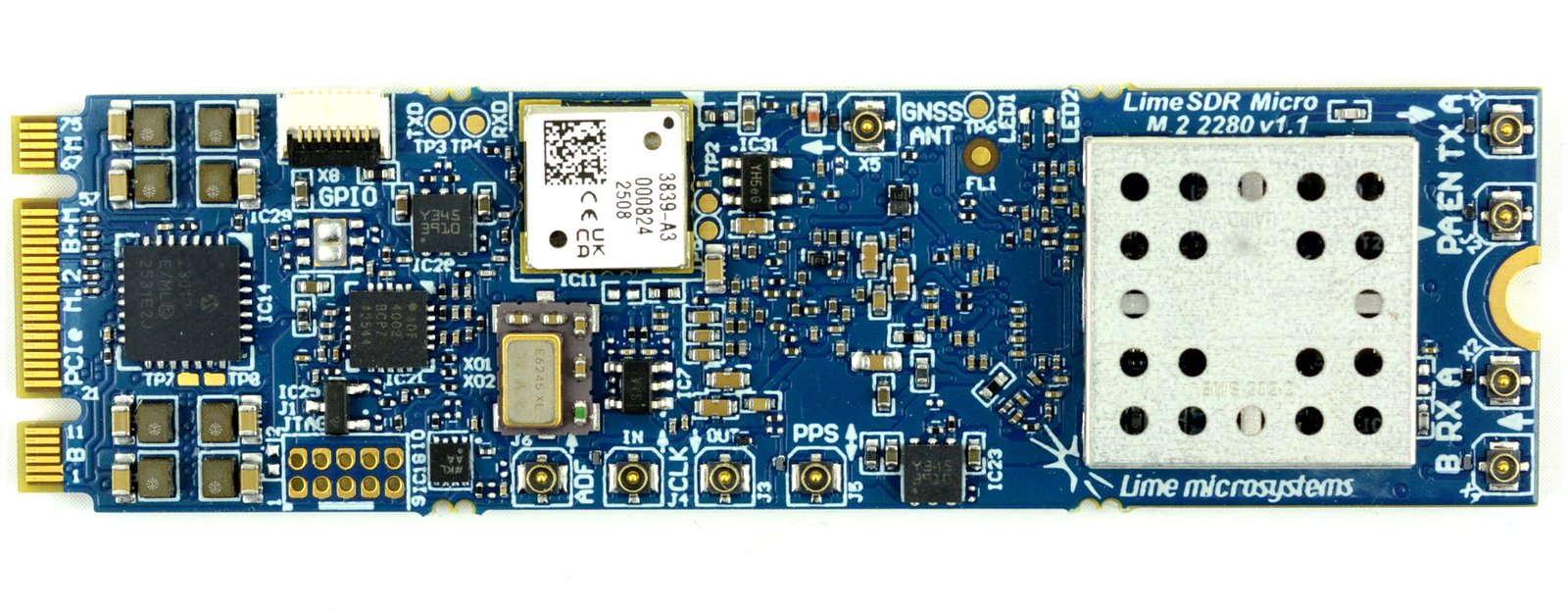 LimeSDR Micro M.2 2280 (top)
