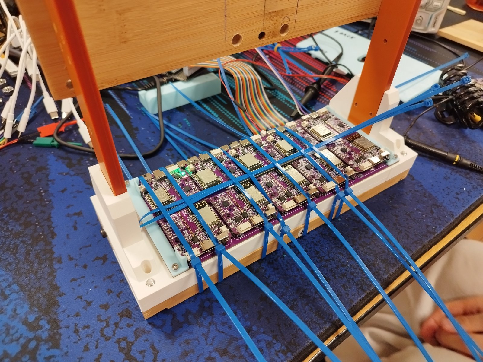 Sometimes you need to use unconventional methods to figure out what's wrong with the device while making sure it doesn't run away.
