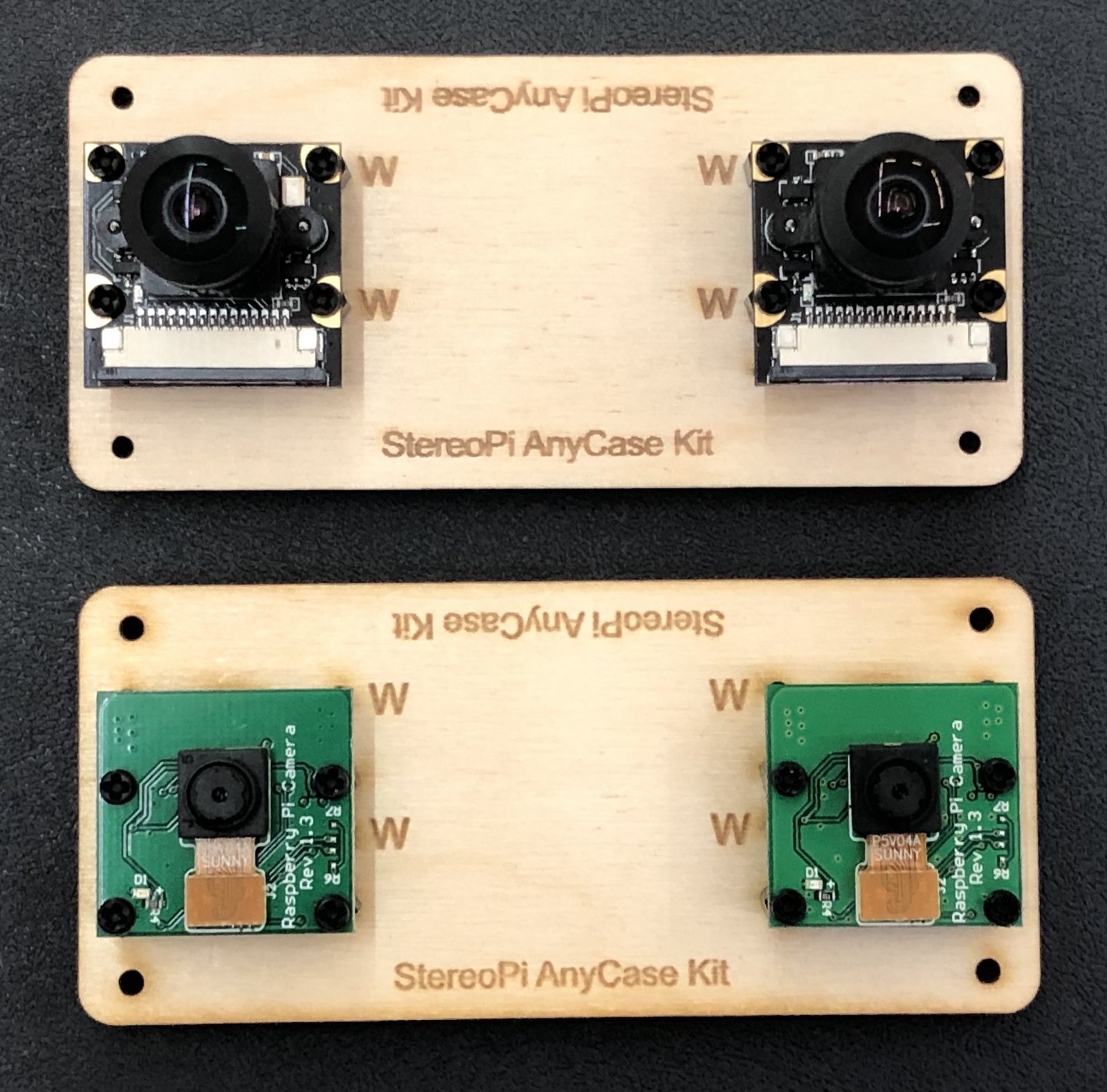  AnyCase setup: two cameras, front side