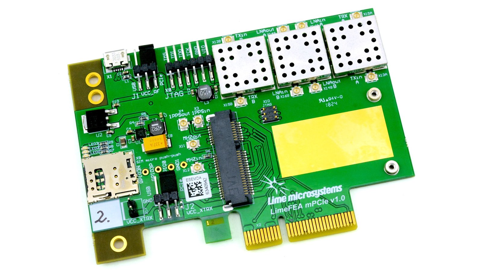LimeFEA mPCIe Carrier Board
