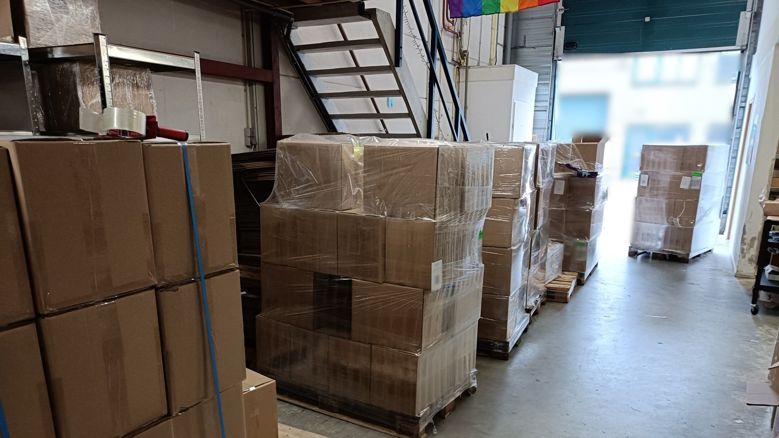 Pallets of Slimes arrive from our assembly partner
