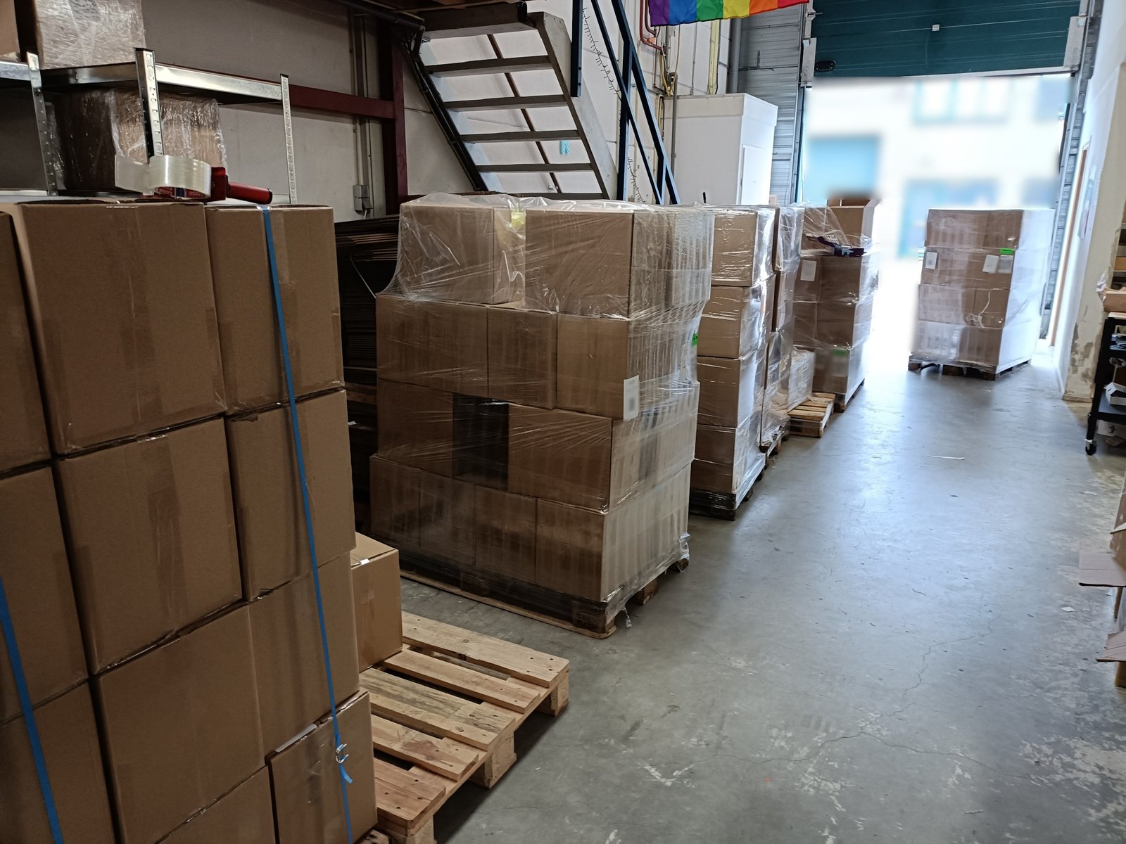 Pallets of Slimes arrive from our assembly partner