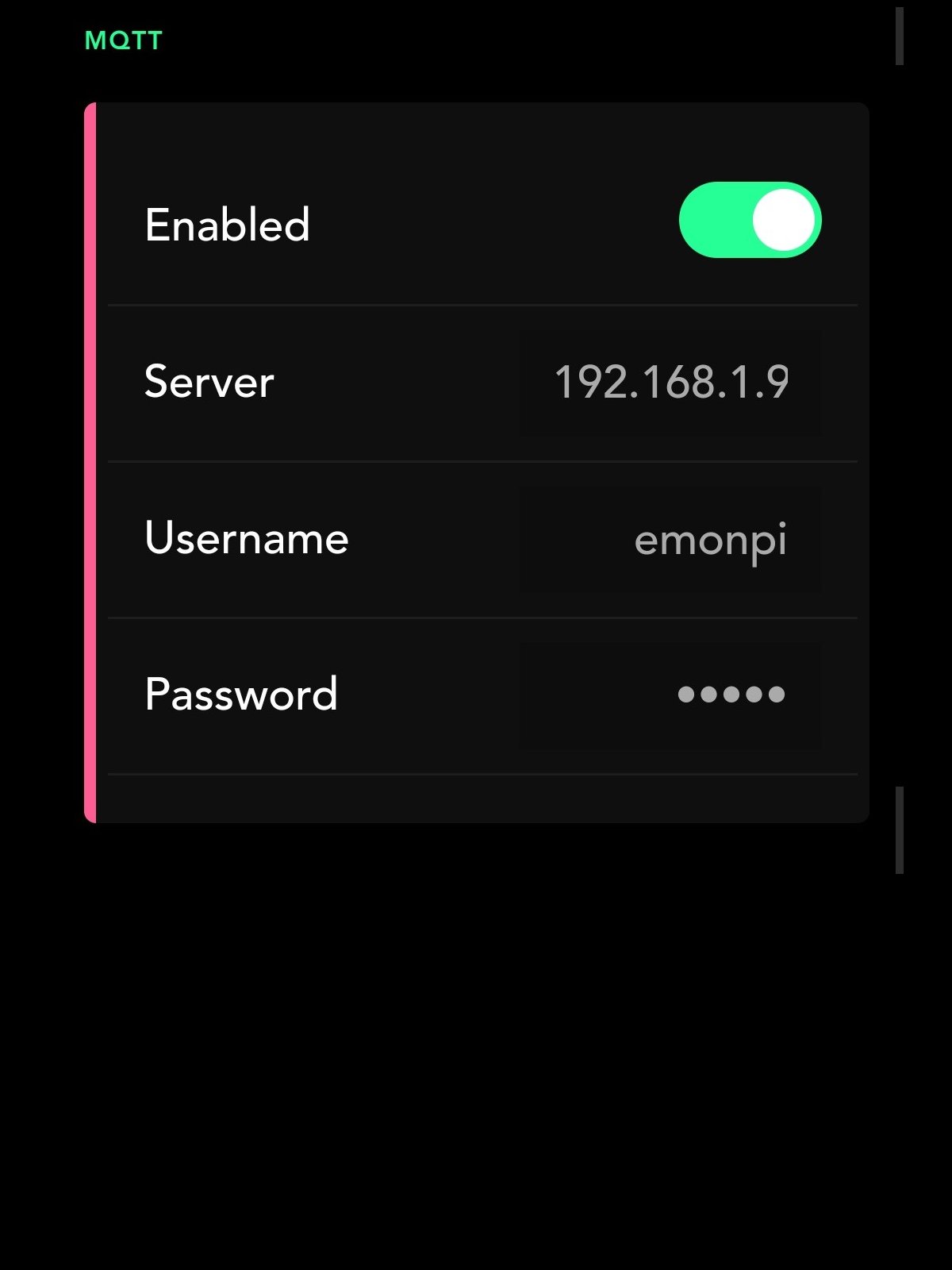 MQTT Options
