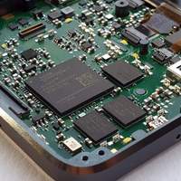 Precursor motherboard inside enclosure