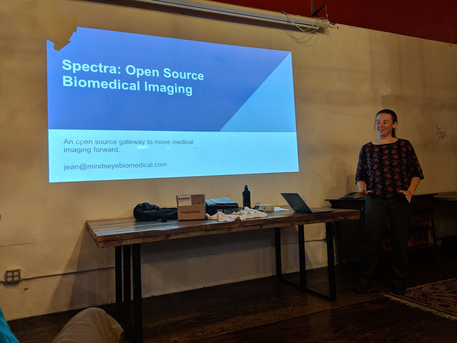 Jean presenting
