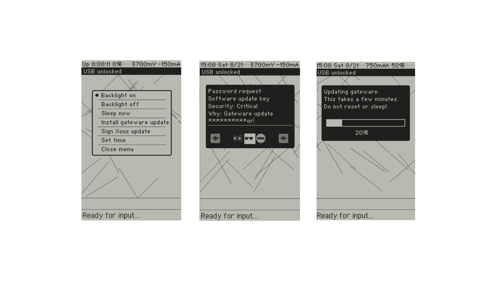 Xous beta screenshots