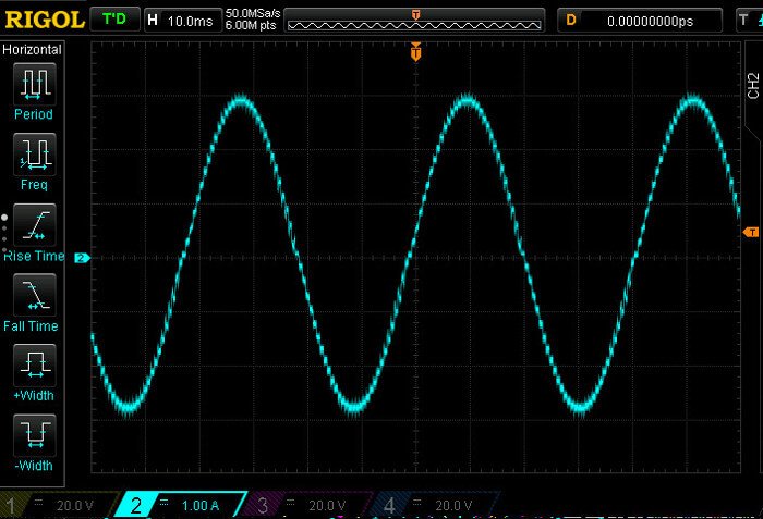Running at 30 RPM in the constant current region