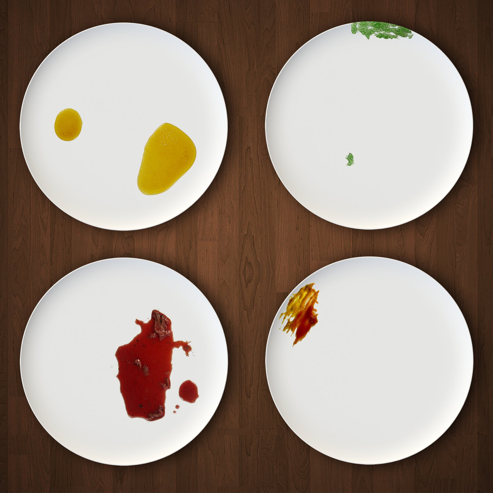 Set 1, 4 Dinner Plates