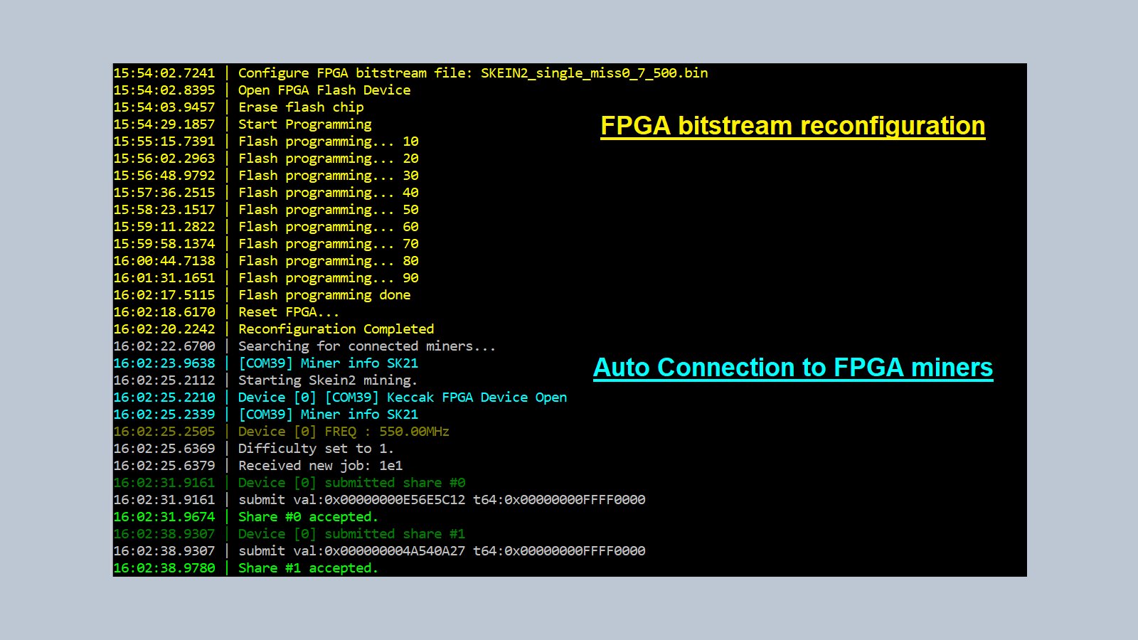 Loading & Flashing FPGA Bitstream
