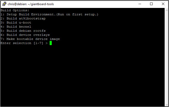 Build Menu