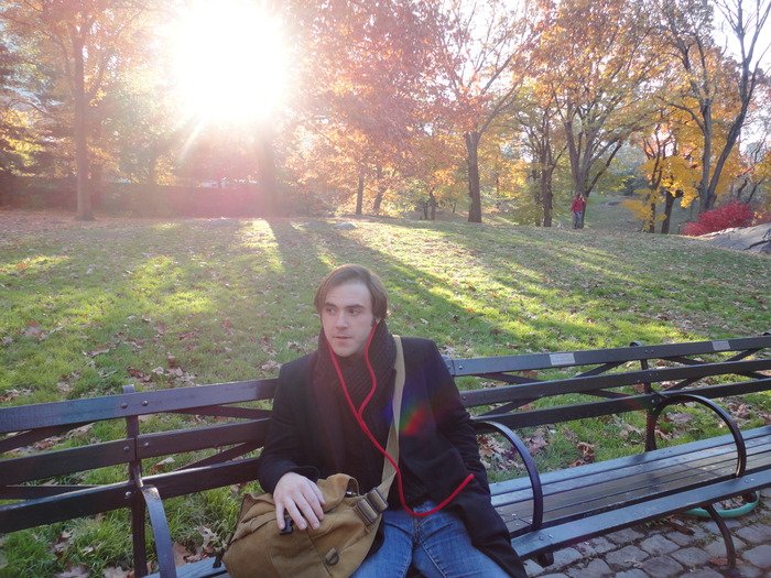 Wearing MYcord in the park