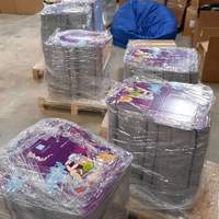 Disassembled SlimeVR Boxes awaiting to be put together