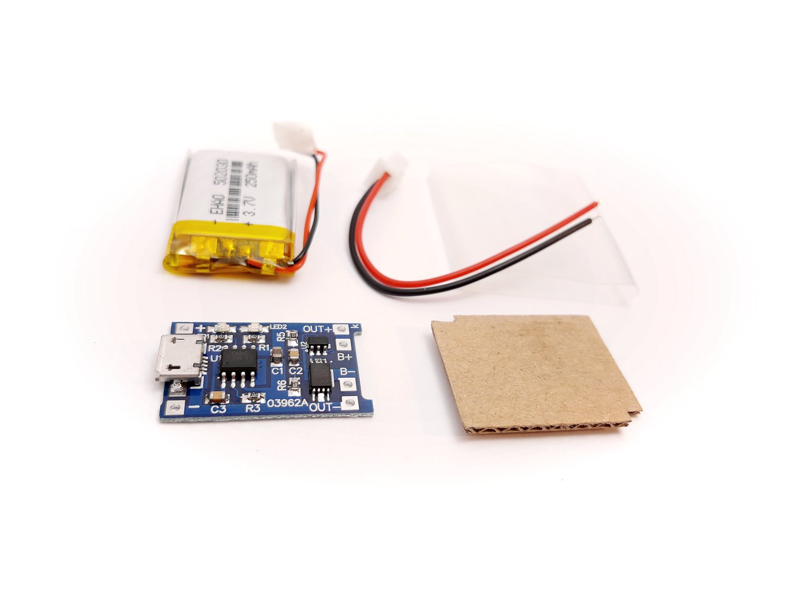 Tinusaur LiPo Battery Kit (parts)