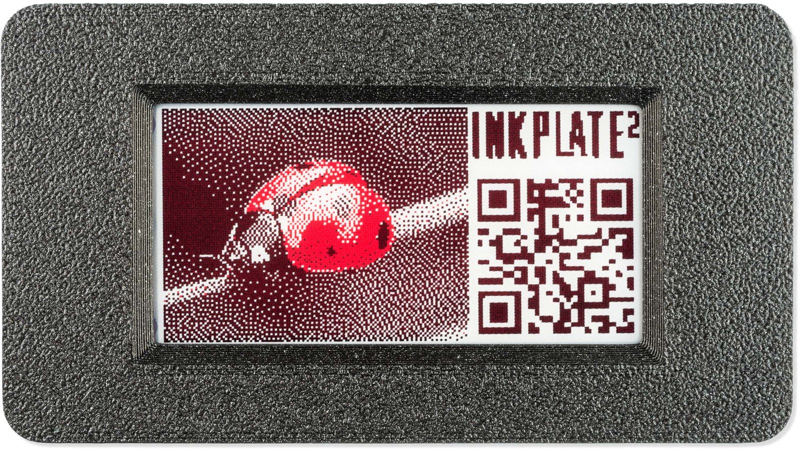 Inkplate 2 with enclosure, top view