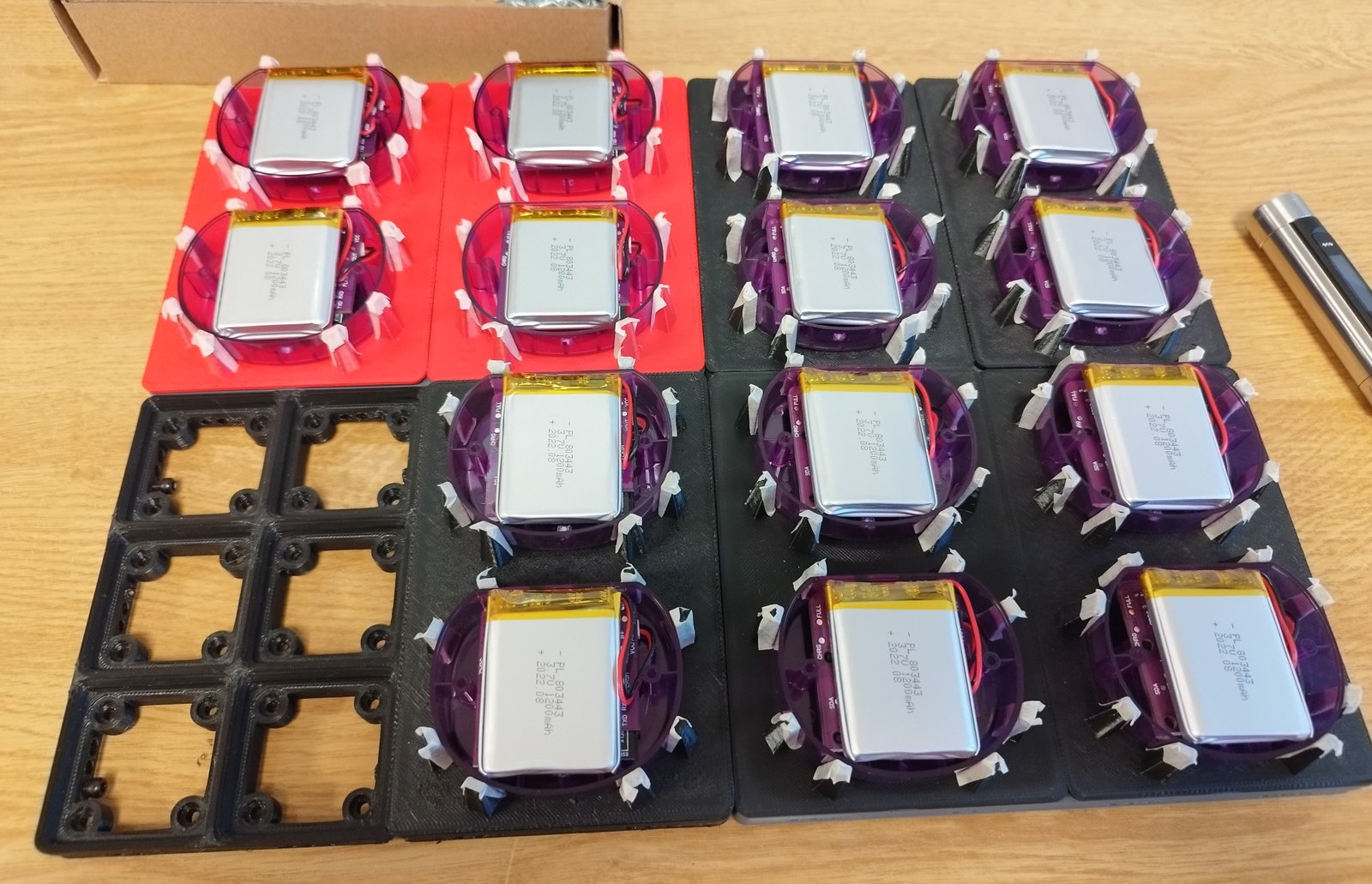 We put the battery and the PCB inside