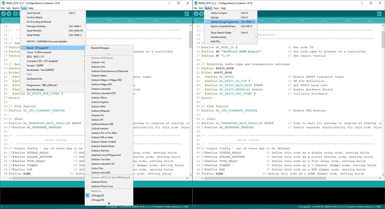 Arduino Configuration