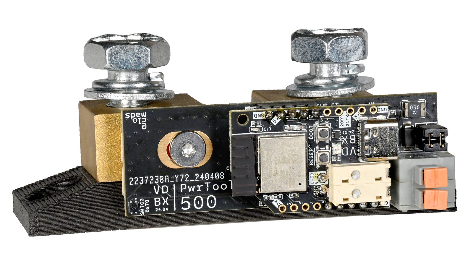 PwrTool 500 without cover showing FLIP_C3 and mainboard.